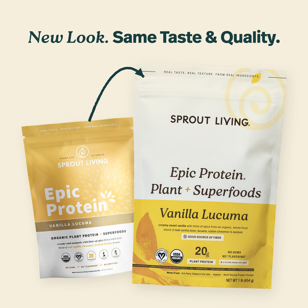 Sprout Living powder close-up texture highlighting smooth mixability