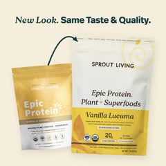 Sprout Living powder close-up texture highlighting smooth mixability
