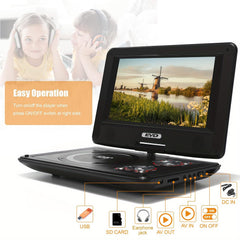 SQQBZZ mounted in car showing swivel screen and convenience for passengers