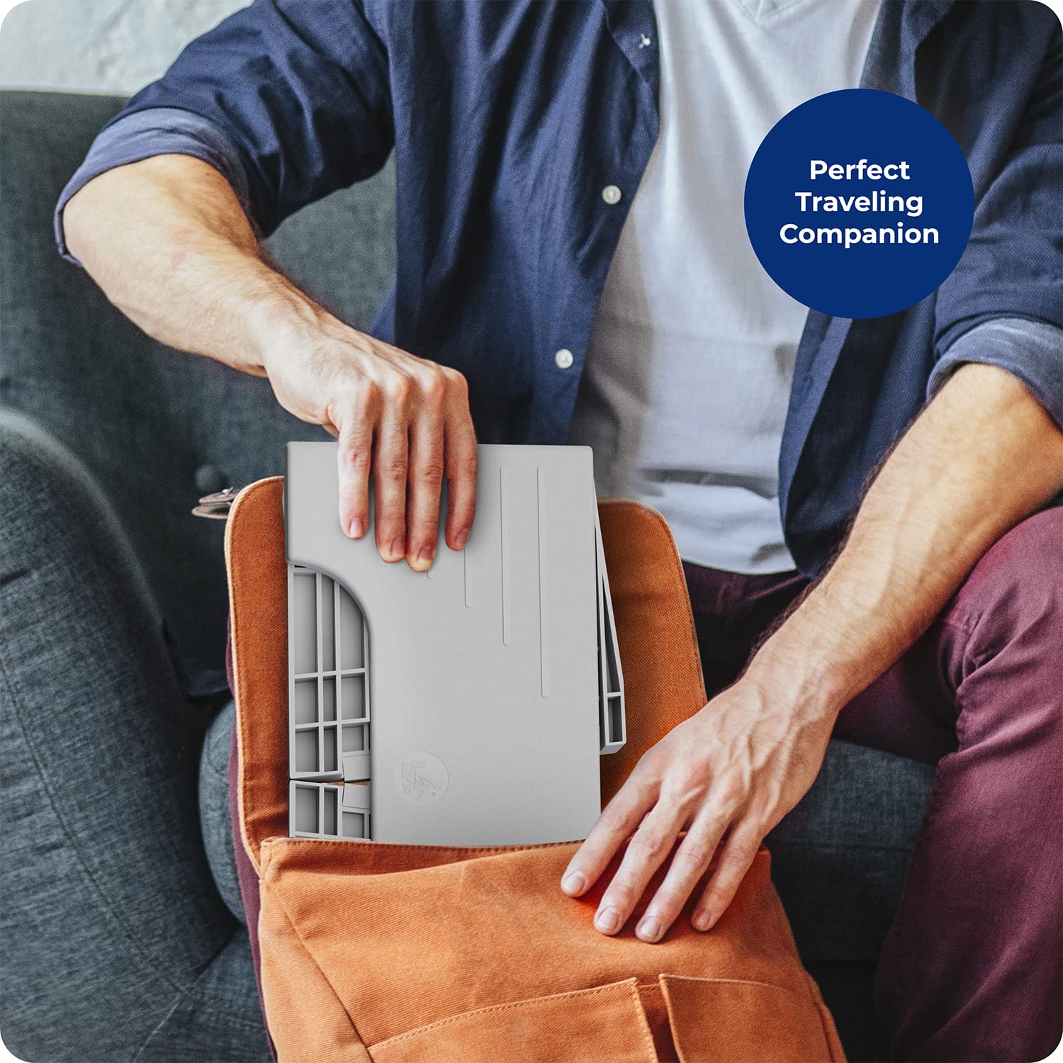 Squatty Potty canvas carry bag included for discreet transport and protection