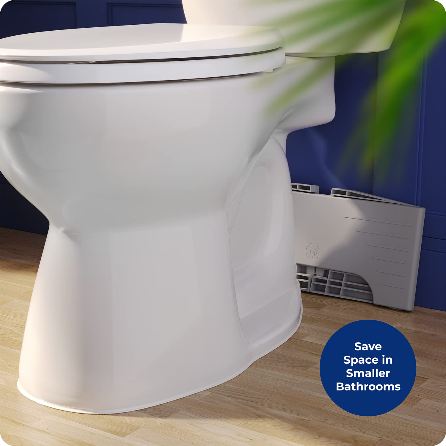 Squatty Potty hinge close-up showing durable construction and quick setup