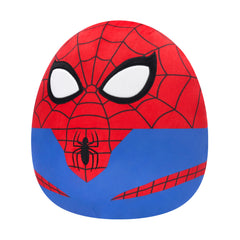 Squishmallows Spider-Man close-up of fabric texture for soft touch benefit