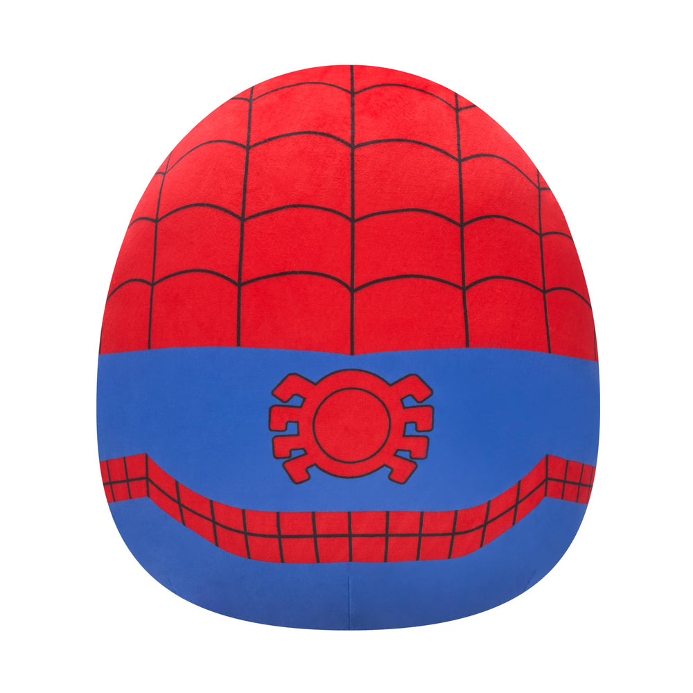 Squishmallows Spider-Man side profile highlighting round shape and support