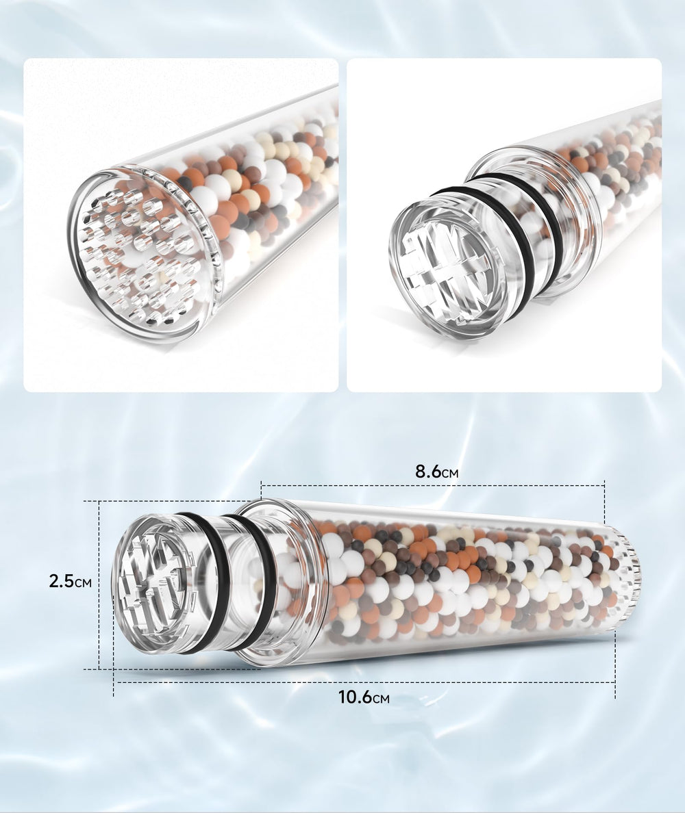 SR SUN RISE demo comparing limescale-free shower arm and reduced buildup benefit