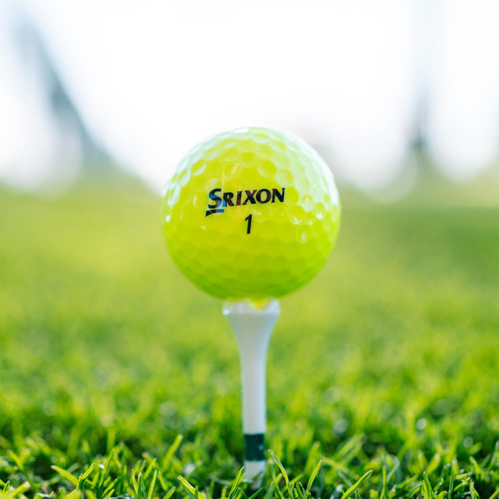 Top view of Srixon 338 Speed Dimple Pattern showing improved aerodynamic flight