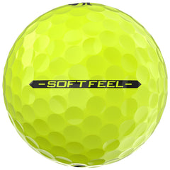 Srixon Soft Feel cover close-up showing texture and softer cover for improved short-game feel