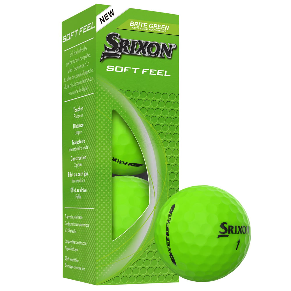 Srixon soft feel ball in flight off the tee demonstrating increased carry