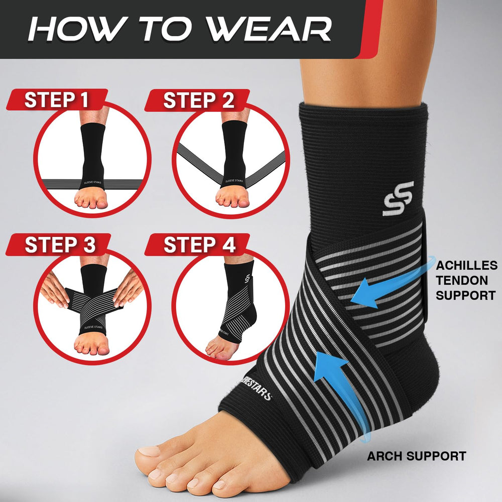 SS SLEEVE STARS lifestyle walking activity photo showing active support during movement