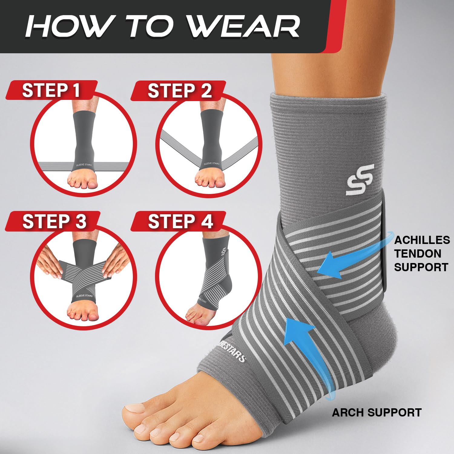 SS SLEEVE STARS on runner demonstrating stability and motion control