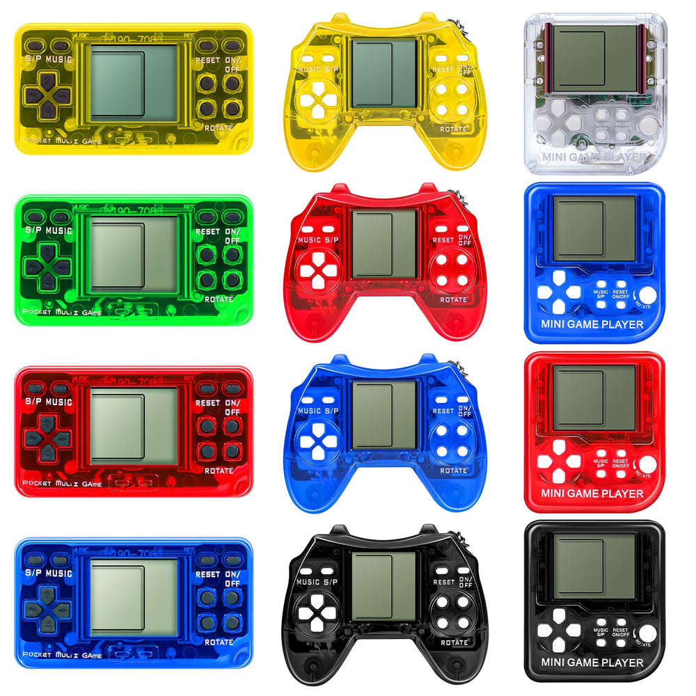 SSRMX front view of arcade keychain showing screen and buttons, ideal for instant play