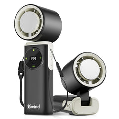 SSWind front view showing fan blades and compact body for powerful cooling