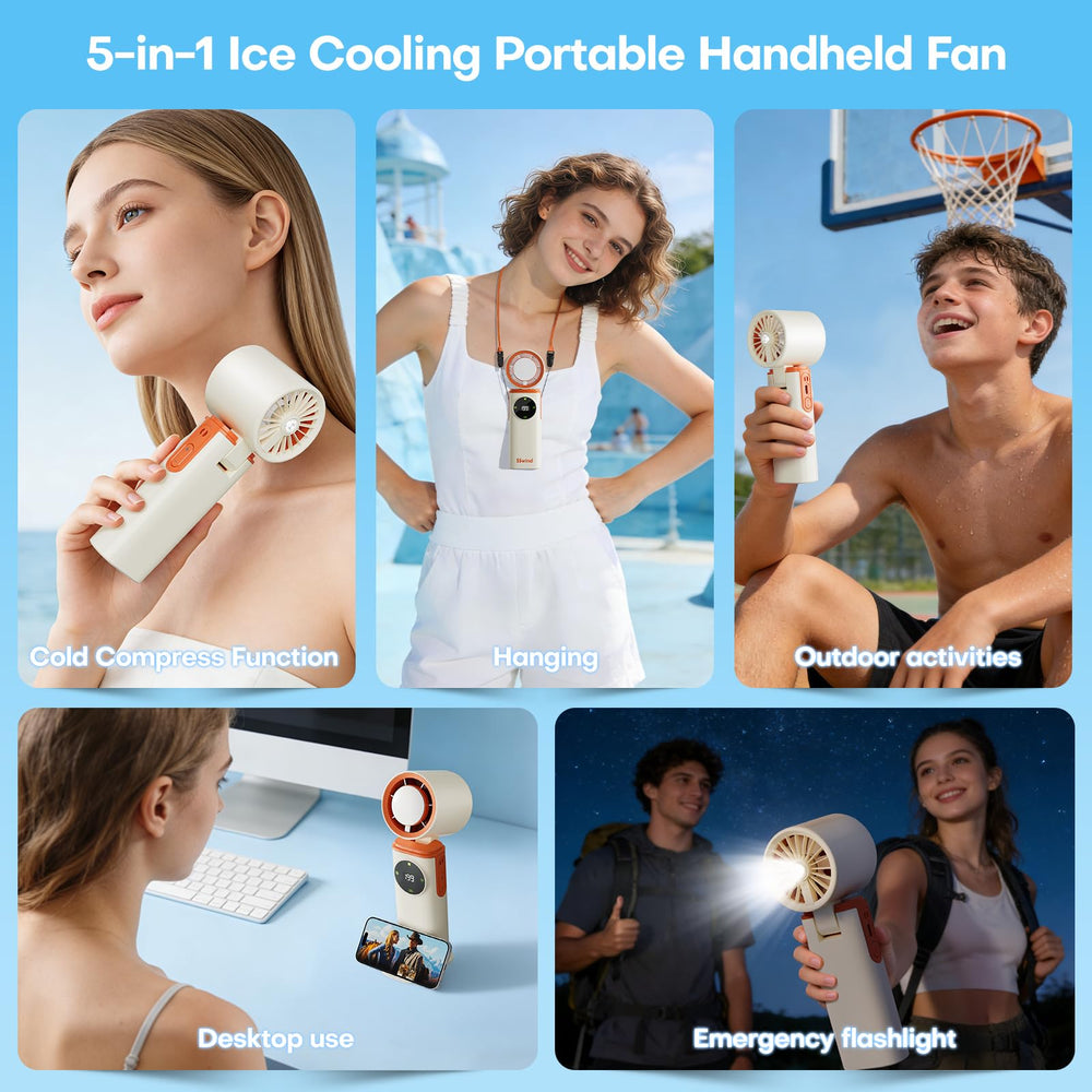 SSWind base used as phone holder keeping device upright and cooling while streaming
