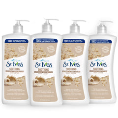 St. Ives front packaging showing oat and shea benefits