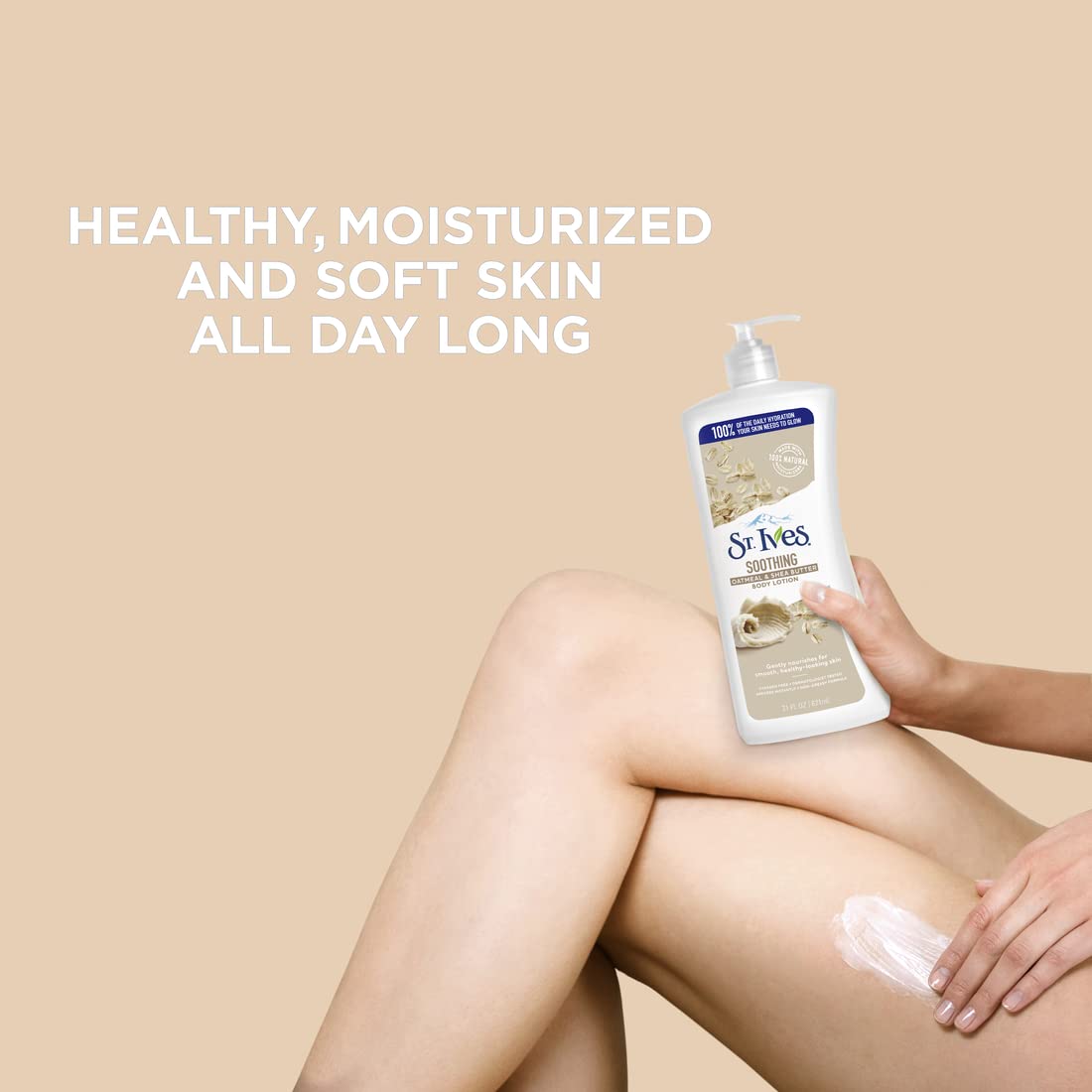 St. Ives oatmeal and shea butter ingredients highlighting soothing comfort