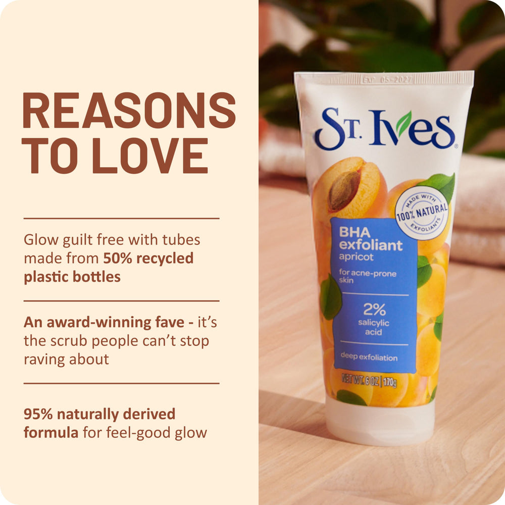 St. Ives walnut shell powder detail showing natural exfoliation effectiveness