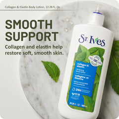St. Ives pump being pressed into hand for quick moisturization