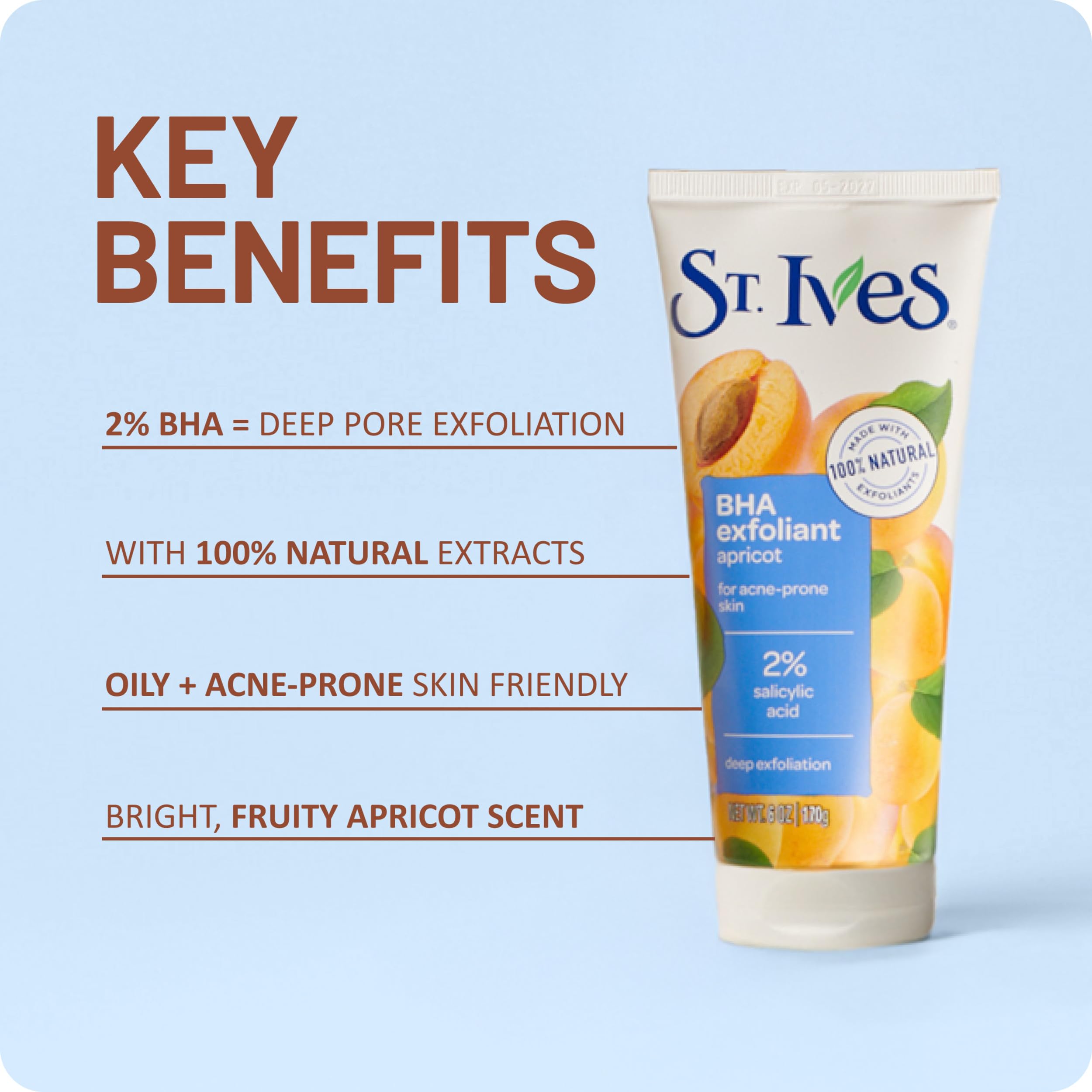 St. Ives scrub beside moisturizer to show pairing for balanced hydration