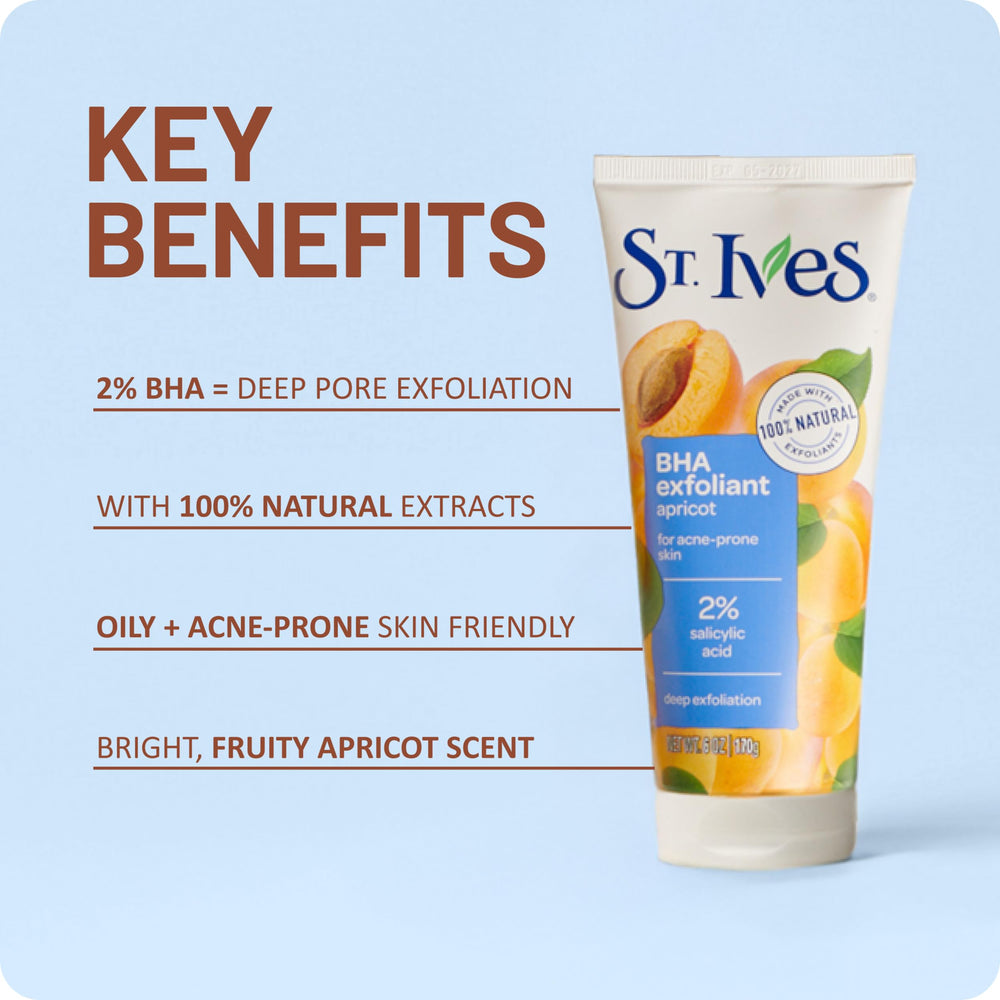 St. Ives scrub beside moisturizer to show pairing for balanced hydration