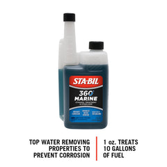 STA-BIL 360 bottle cap detail for secure pouring and measurement
