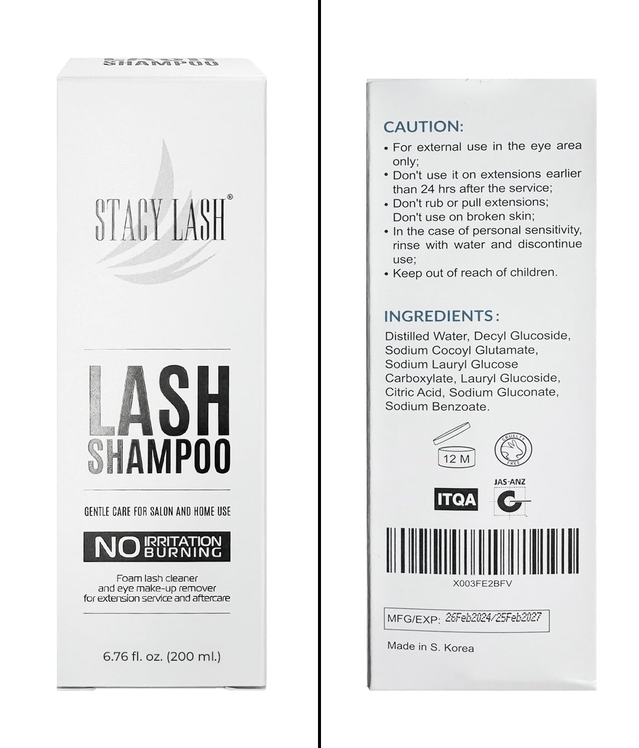 STACY LASH used in a salon setting showing technician prepping lashes safely