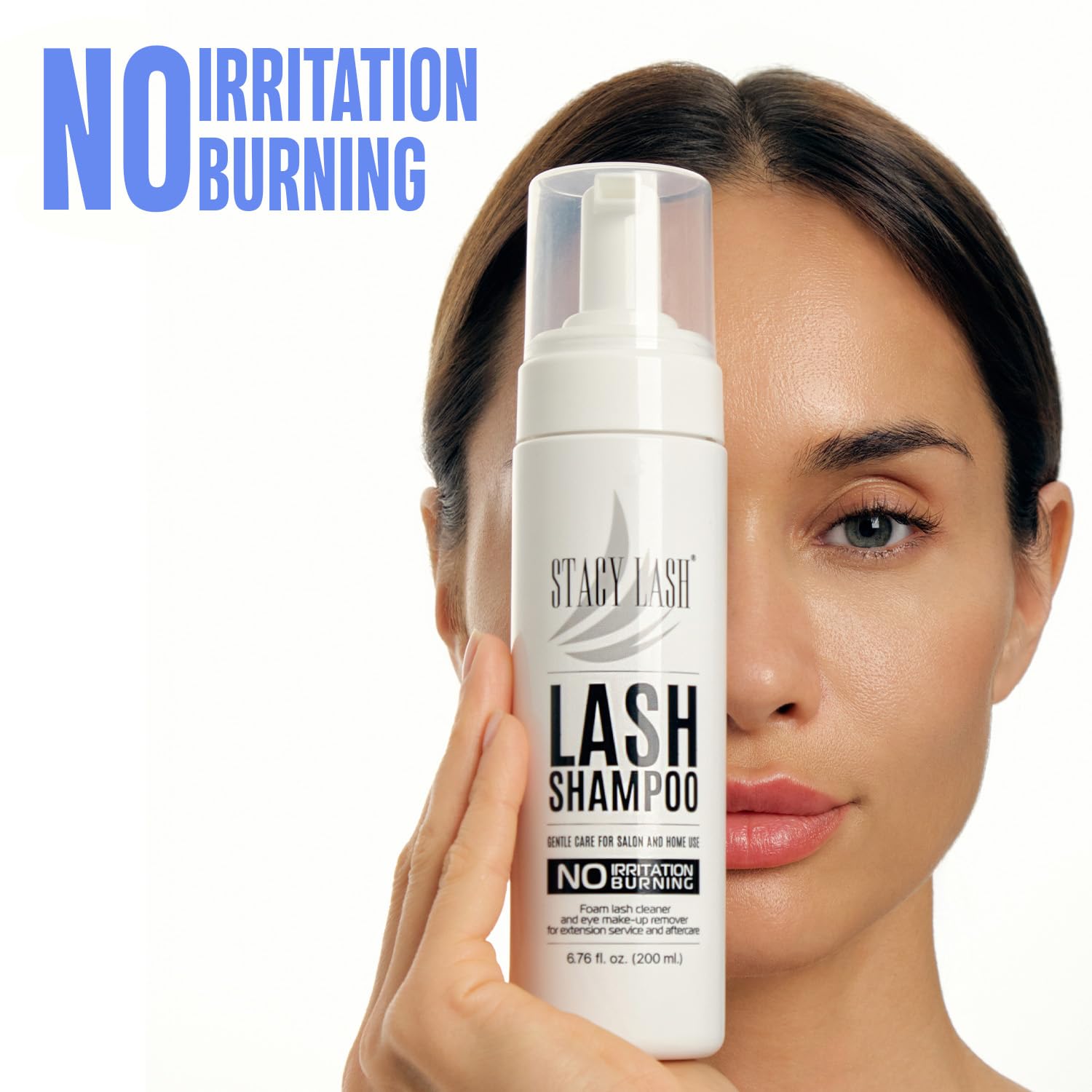STACY LASH shampoo brush detail highlighting soft bristles for precise cleaning