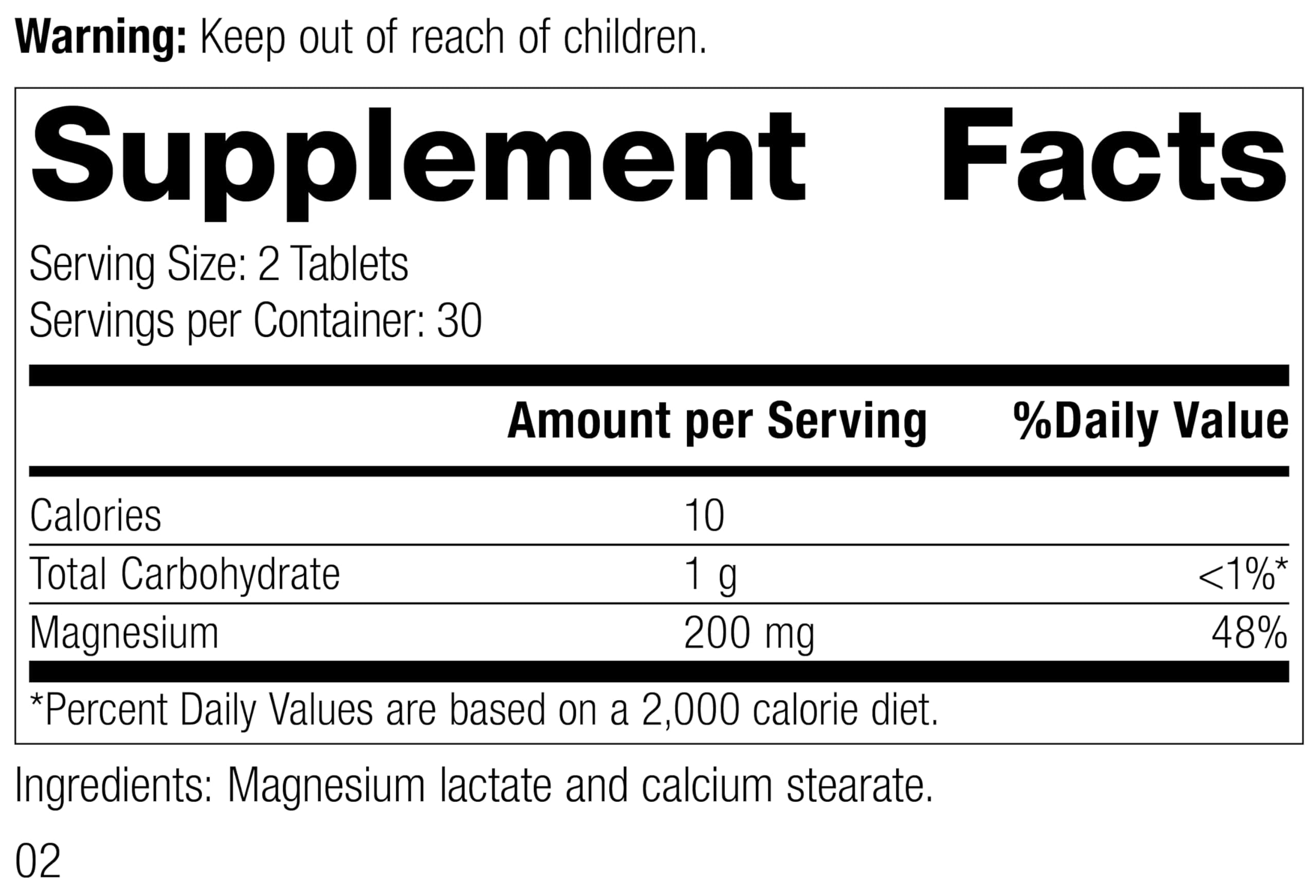 Close-up of a Magnesium Lactate tablet texture by Standard Process for absorption clarity