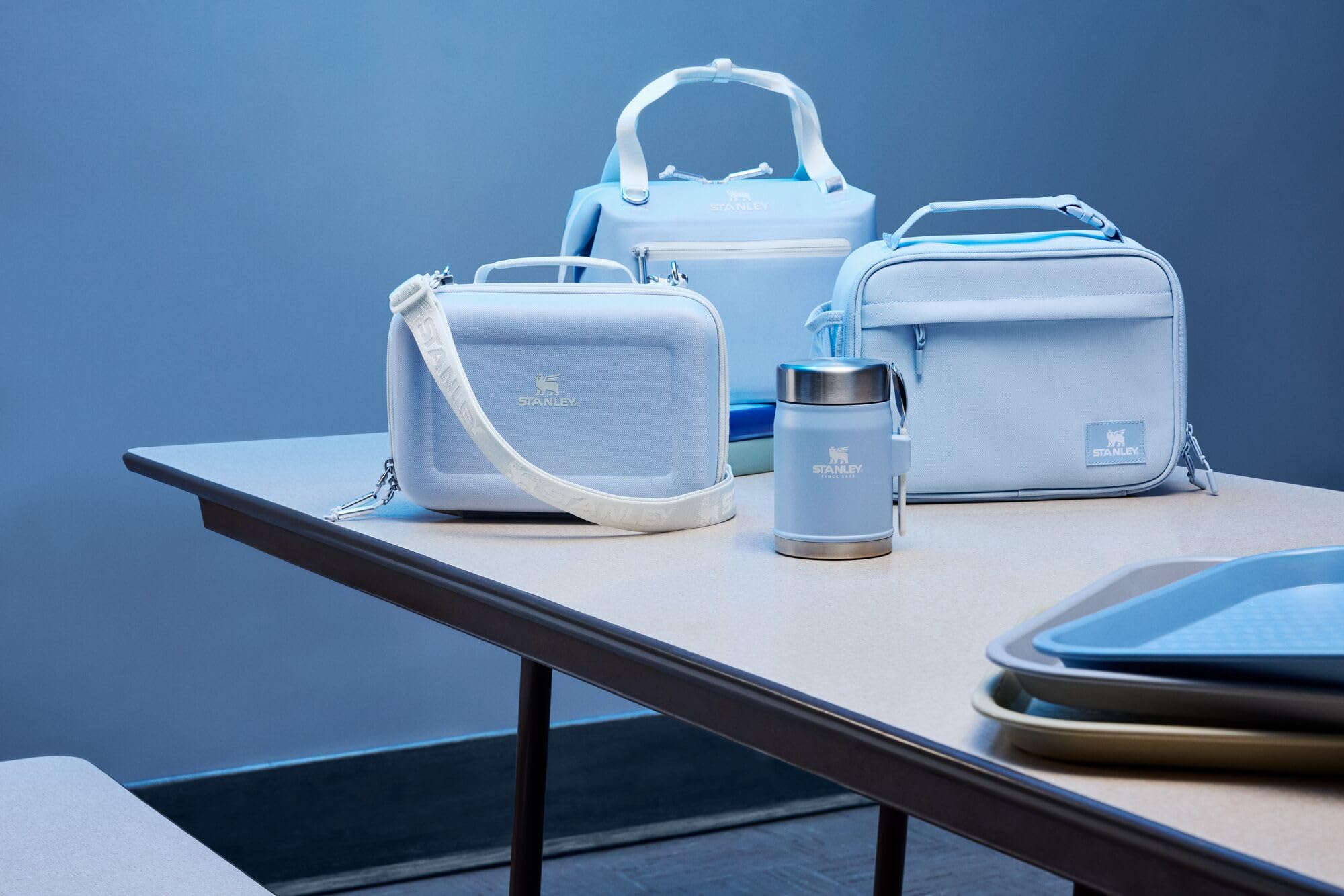 STANLEY lunch box in school setting showing everyday use and convenience benefit