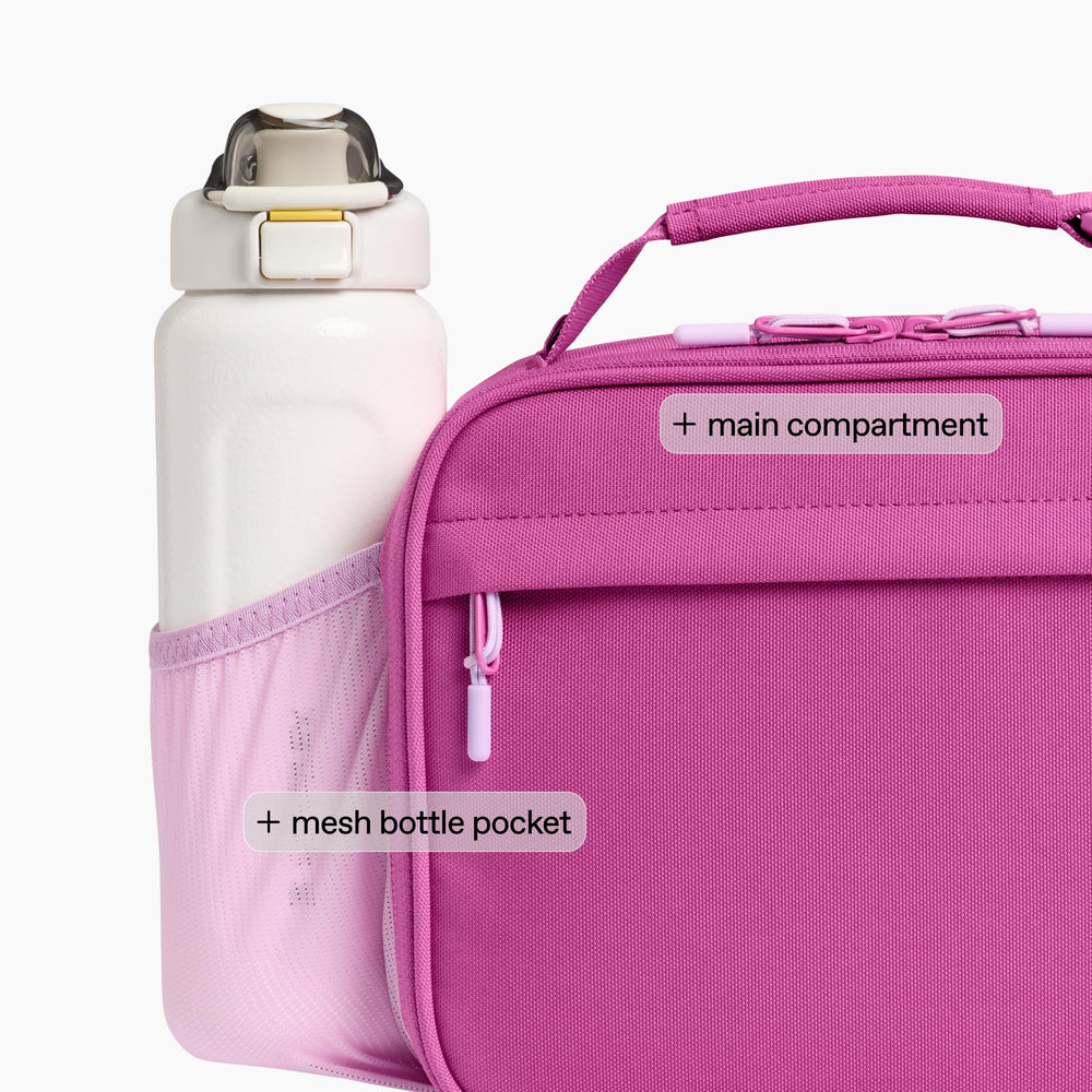 STANLEY zippered front pocket with utensils and snacks for organized packing benefit