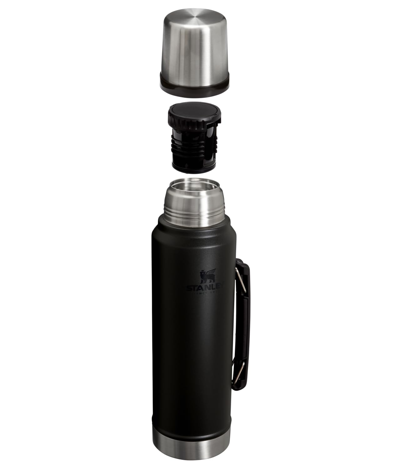 STANLEY lid used as cup pouring coffee, convenient for sharing and controlled sipping