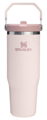 STANLEY front view of IceFlow 2.0 Rose Quartz shows size and sleek design benefit: easy grab