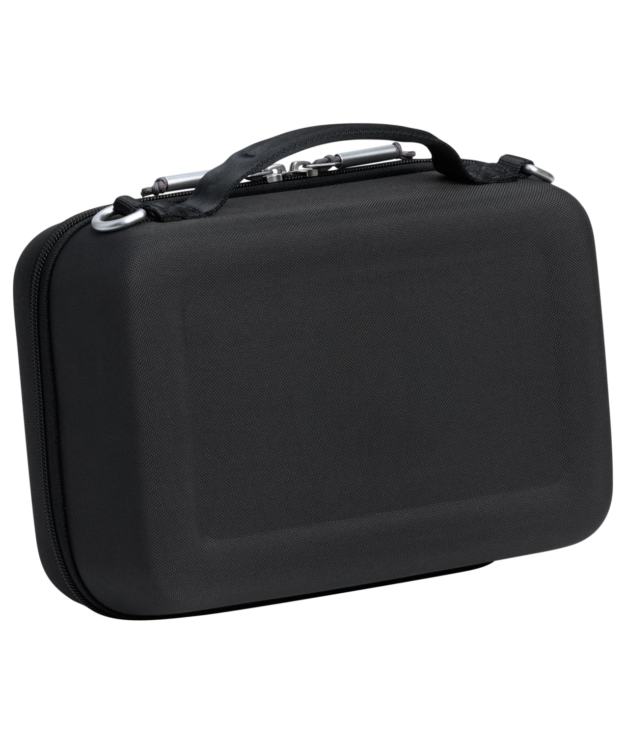 STANLEY worn with shoulder strap during commute demonstrating hands-free convenience