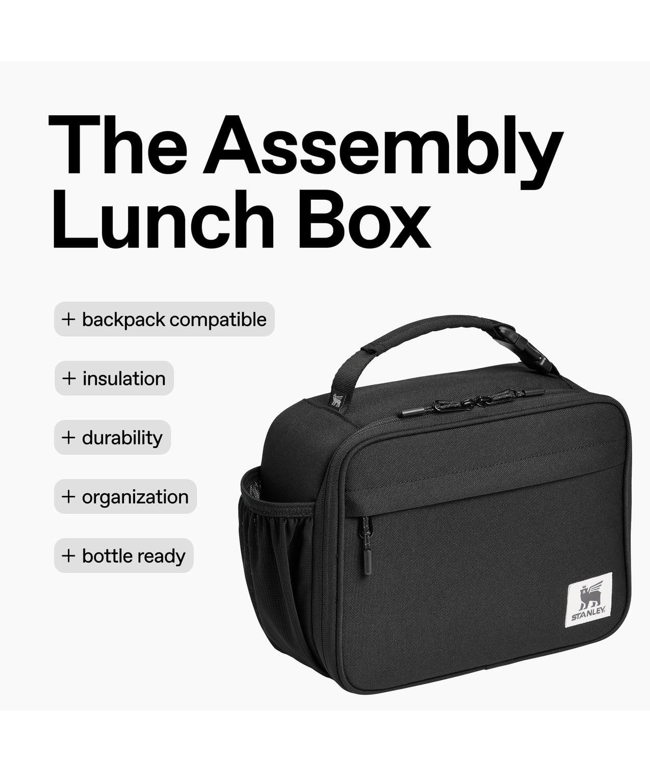 Food-grade liner interior texture of STANLEY lunch box for easy cleaning and safe storage