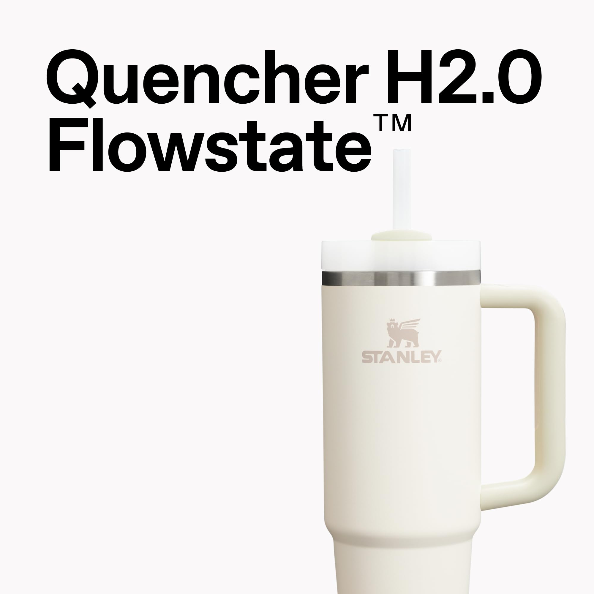 stanley reusable straw in open position showing splash-resistant seal benefit