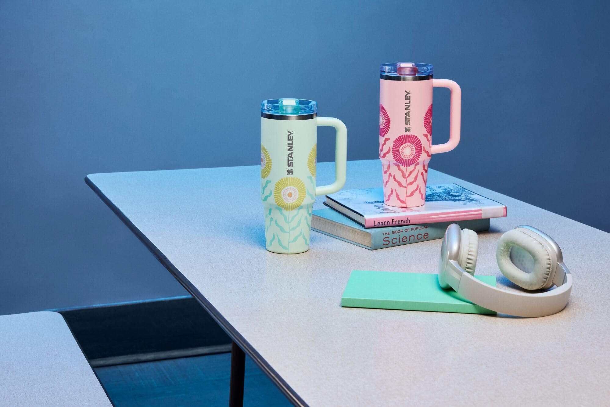 STANLEY tumbler in outdoor scene showing portability and reliable cold drinks during activities