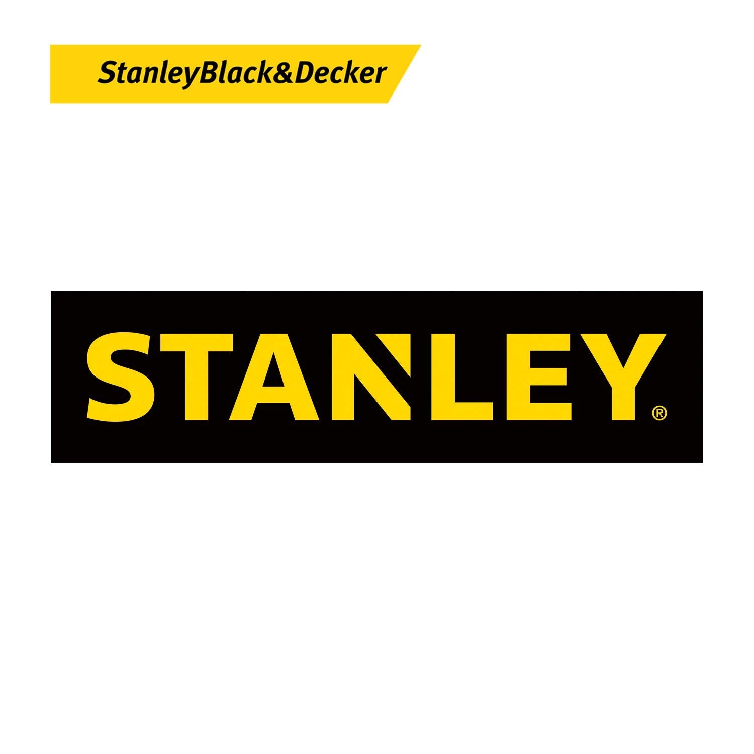 STANLEY vacuum next to common tools to show compact six‑gallon scale