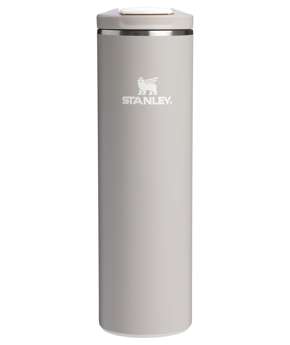 STANLEY Transit FlipTop Mug front view showing leakproof design and portable benefit