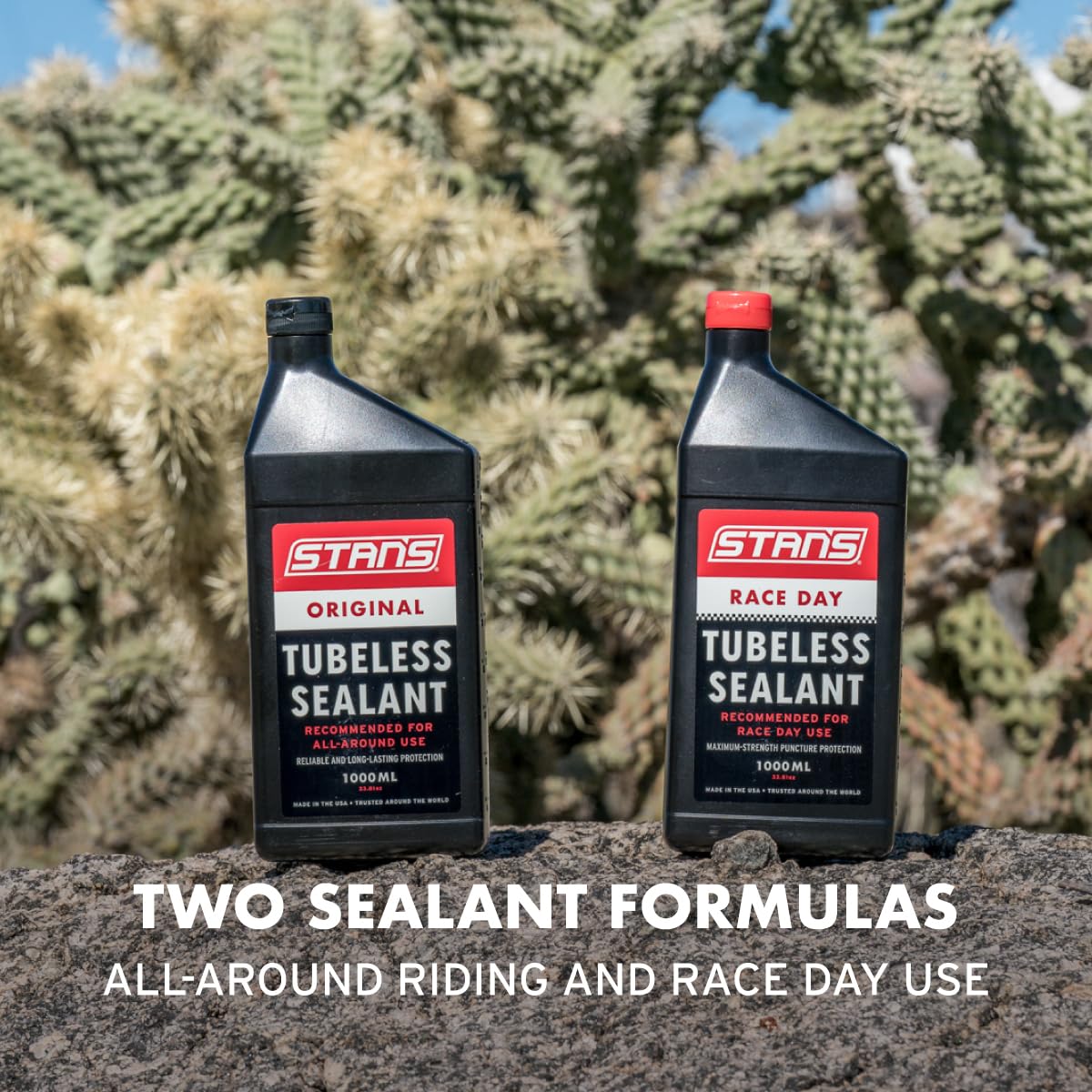 Close-up of Stan's NoTubes sealant texture highlighting quick-seal performance