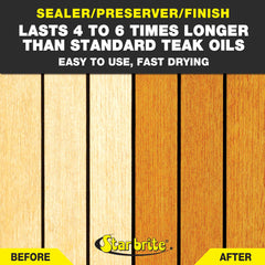 STAR BRITE wiping excess oil with cloth to ensure even, durable finish