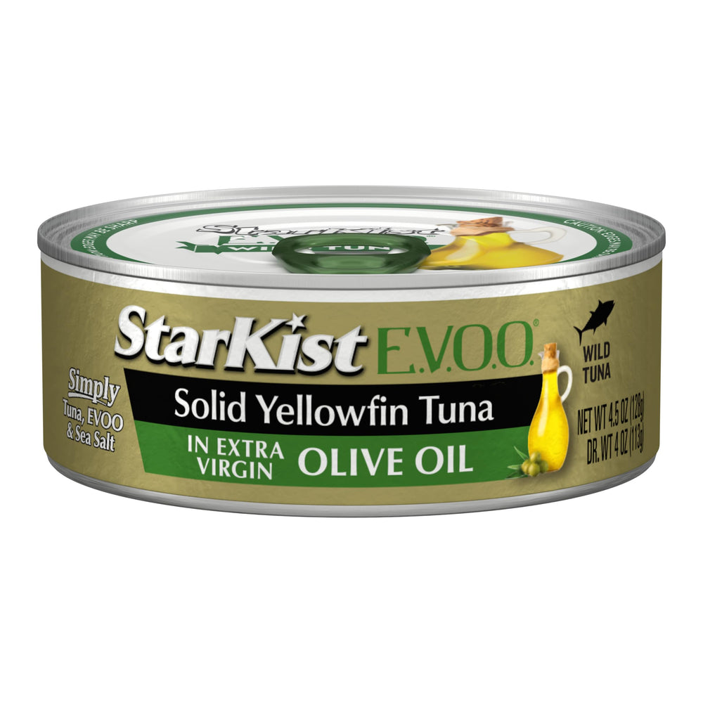StarKist E.V.O.O. tuna flaked over salad showing convenient healthy meal option