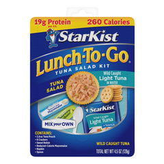 StarKist mixing spoon and napkin detail illustrating mess-free, on-the-go mixing