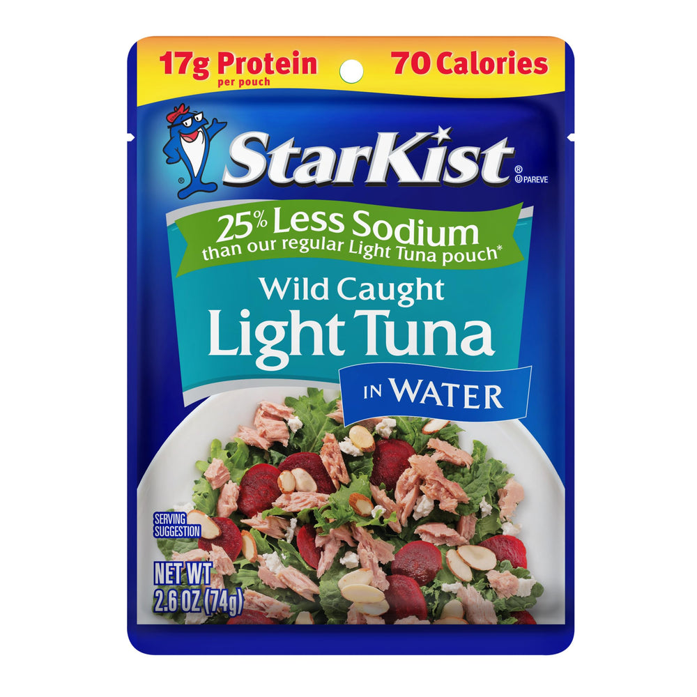 StarKist pouch served on a salad plate demonstrating easy meal addition