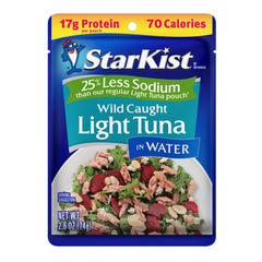 StarKist pouch served on a salad plate demonstrating easy meal addition