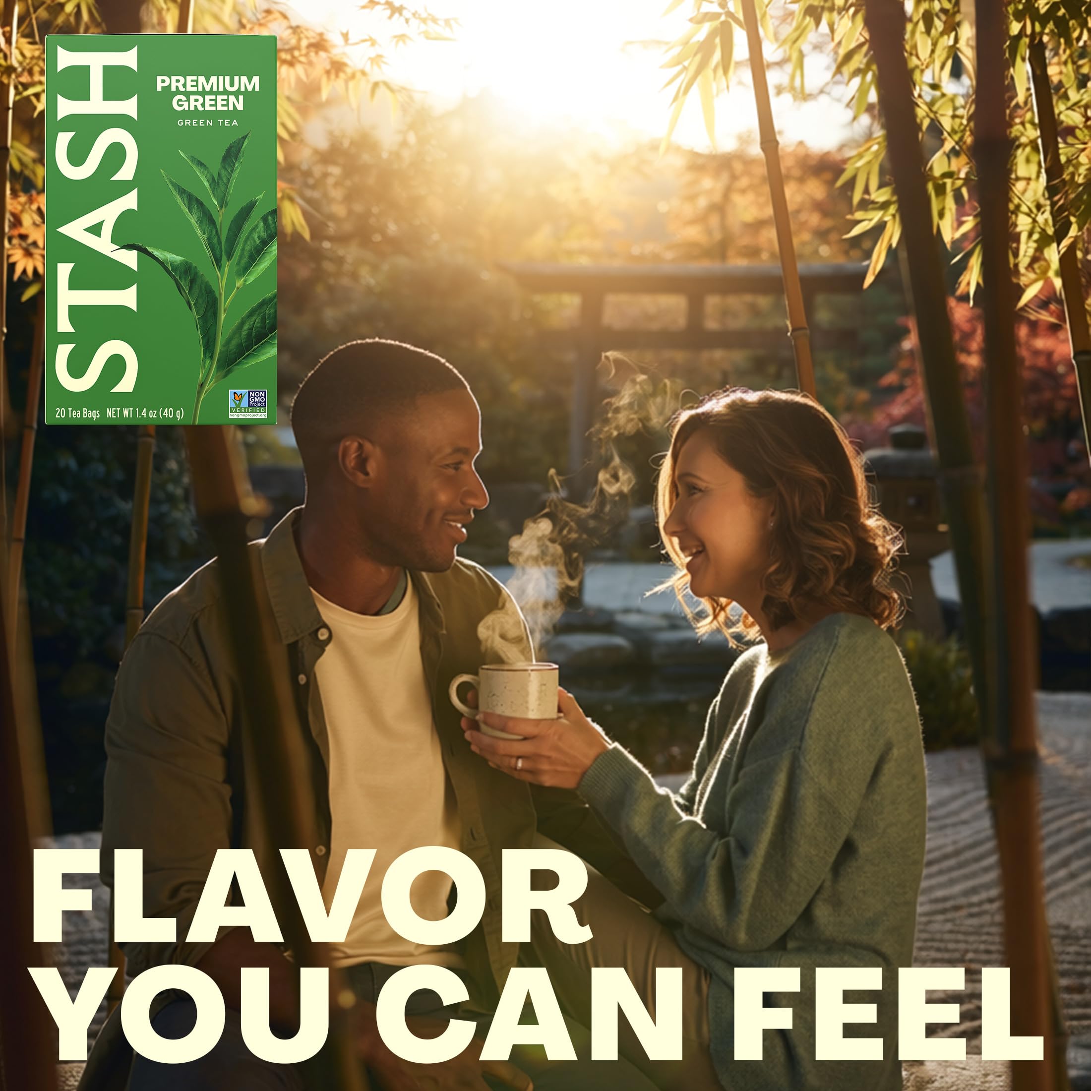 Stash tea on a kitchen counter lifestyle scene suggesting daily ritual enjoyment