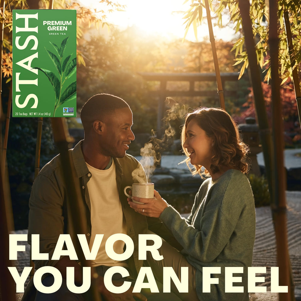 Stash tea on a kitchen counter lifestyle scene suggesting daily ritual enjoyment