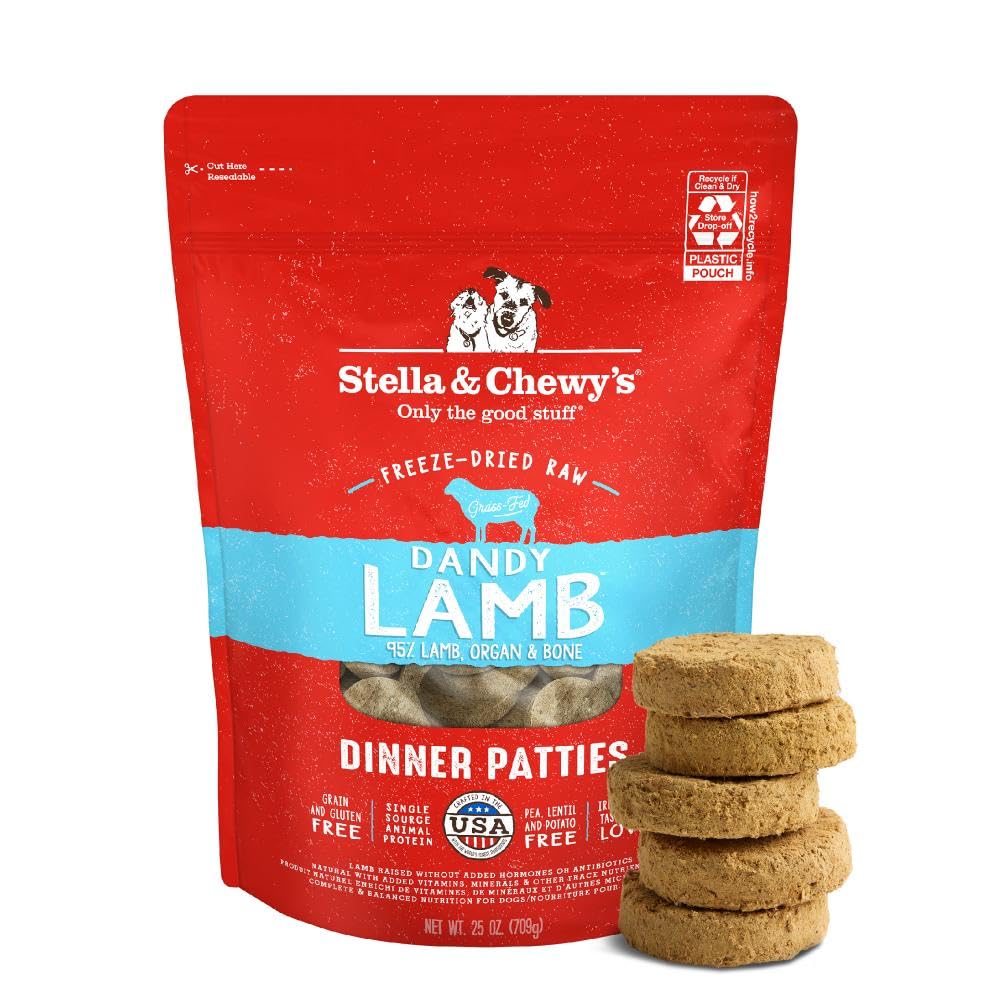 Stella & Chewy's front packaging showing product and benefits