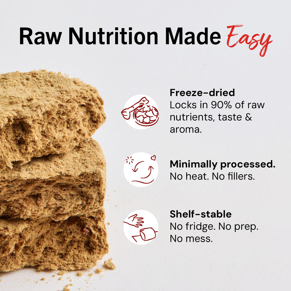 Stella & Chewy's ingredient label close-up showing natural sourcing