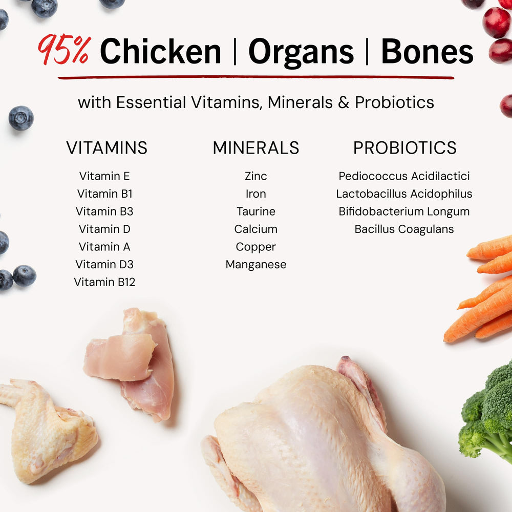 Stella & Chewy's nutrition label close-up showing balanced nutrients