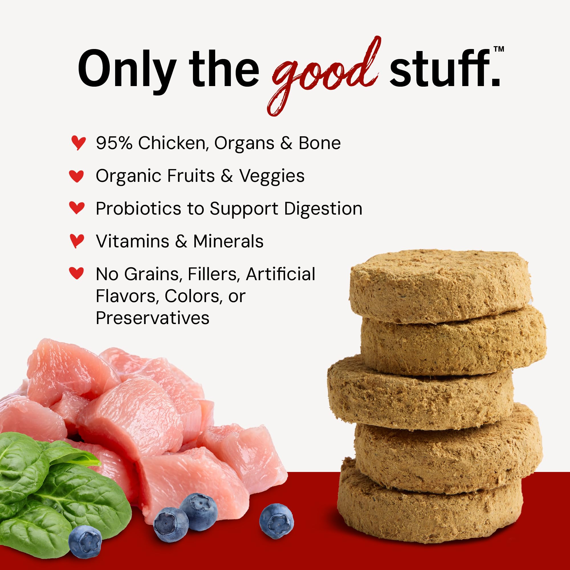 Stella & Chewy's crumbled patties atop kibble boosting meal appeal