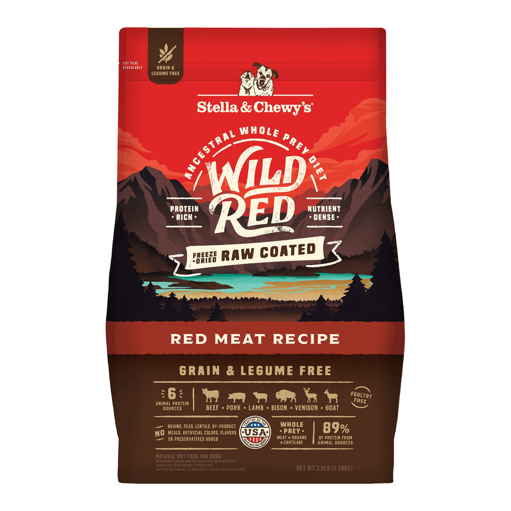 Stella & Chewy's front bag image showing recipe and benefits