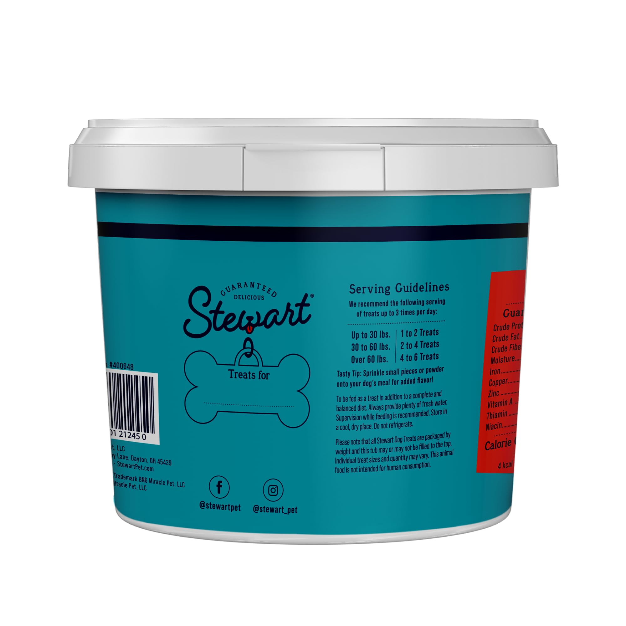 Stewart handful of treats used by trainer to reward a dog quickly
